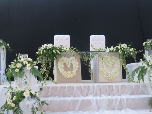 nikah gelin masası süslemesi