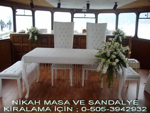 nikah masa sandalye kiralama